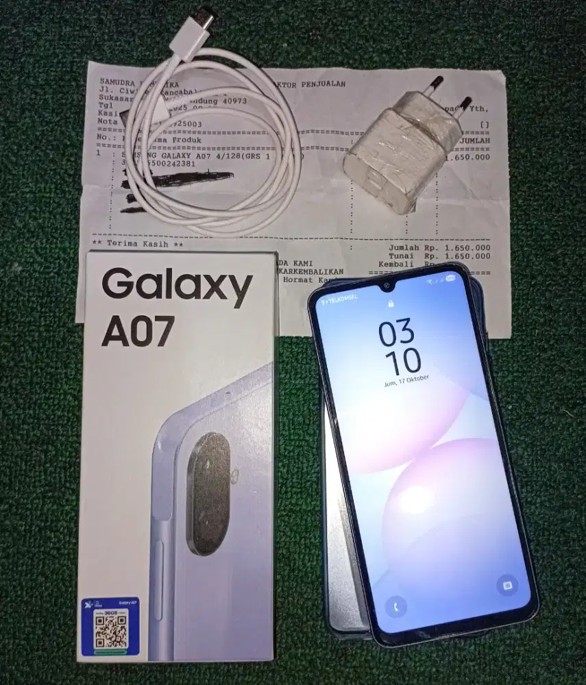 Samsung A07 4/128GB Mulus No Minus Seperti Baru • 3 MINGGU PEMAKAIAN •