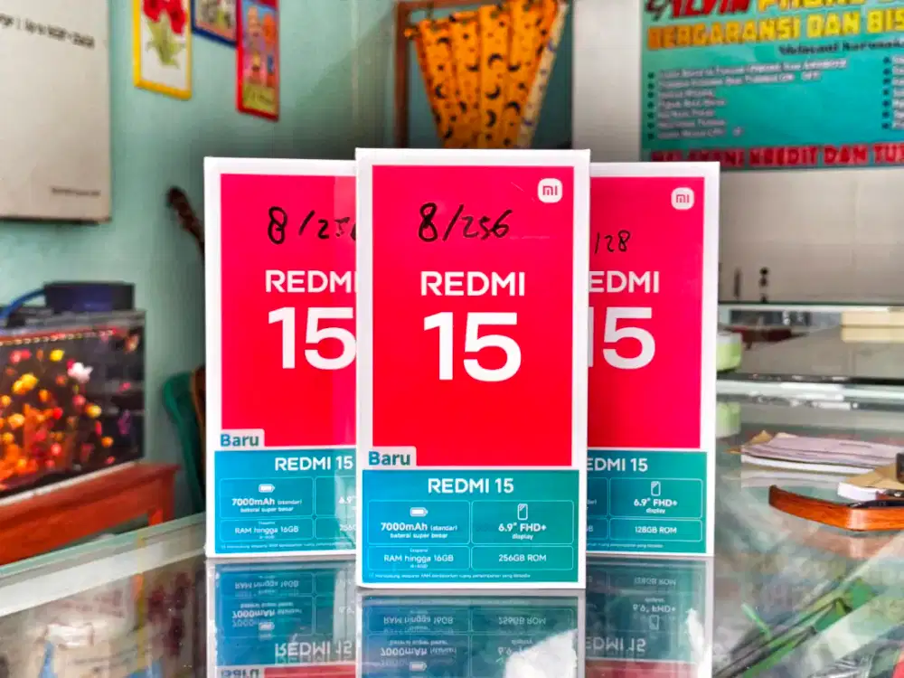REDMI 15 8/256 NEW SEGEL PROMO PALING MURAH