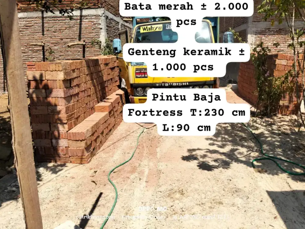 Dijual batu bata merah (manual/Bakaran)