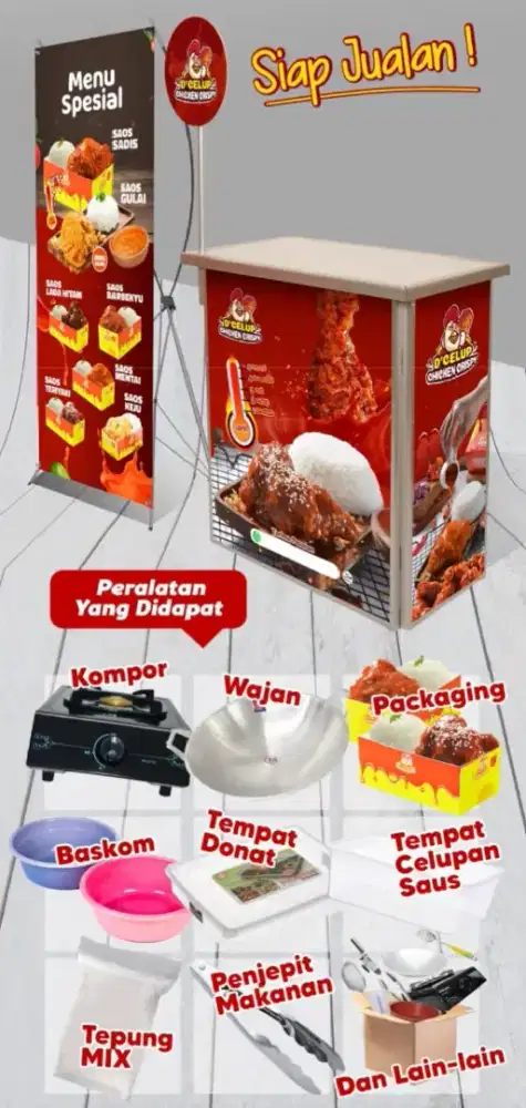 De Celup Chicken Crispy | Paket Usaha