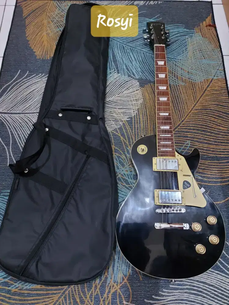 Barangkali berminat Gitar Lespaul black beauty kowe ori free softcase