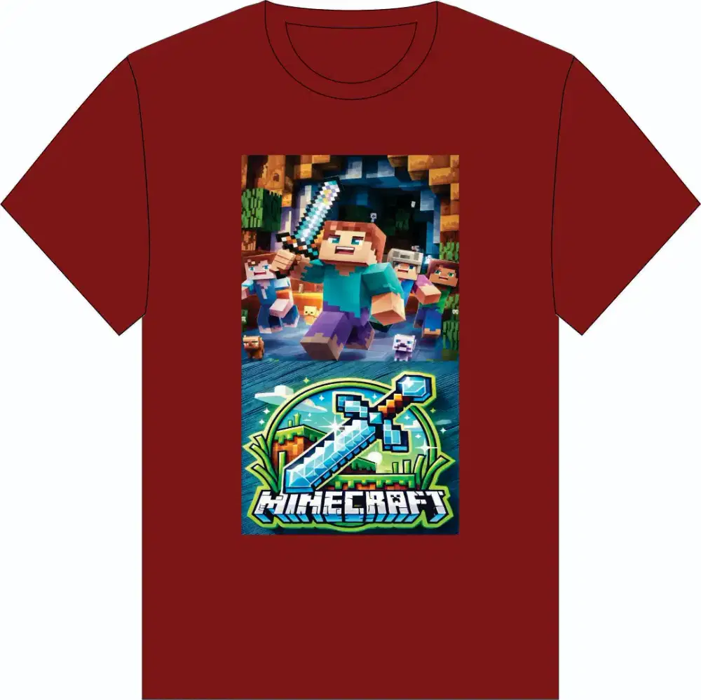 Obral kaos anak cewe - cowo katun 24s sablon dtf