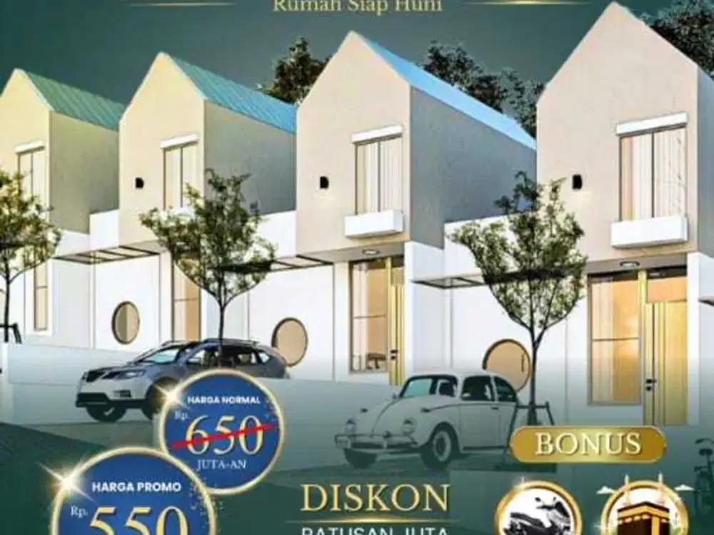 Beli Rumah Bonus Umroh di Cihanjuang dekat Jalan utama