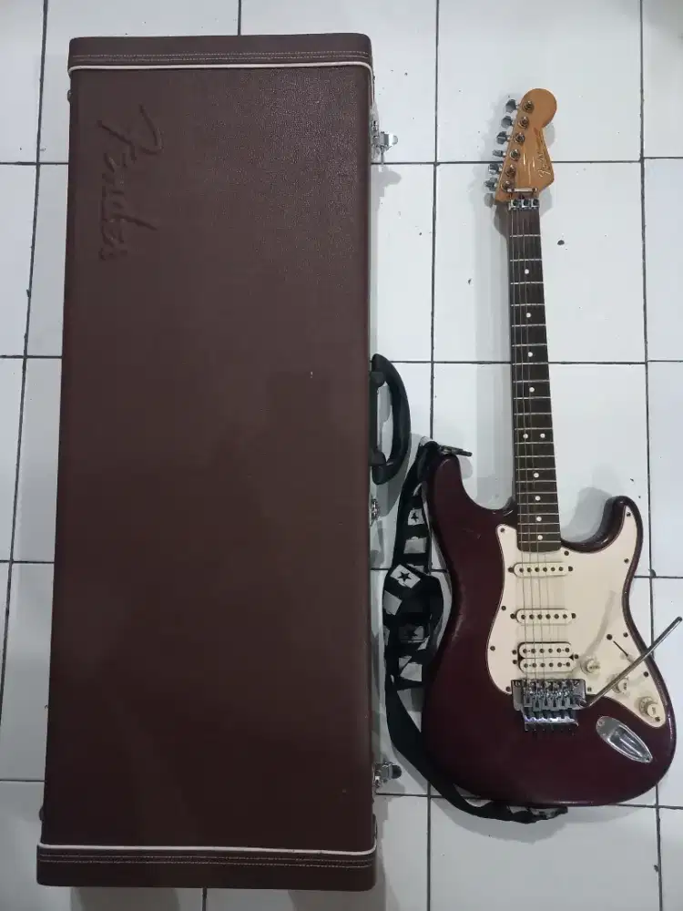Gitar merk fender stratocastr floydrose std seris asli original mexico