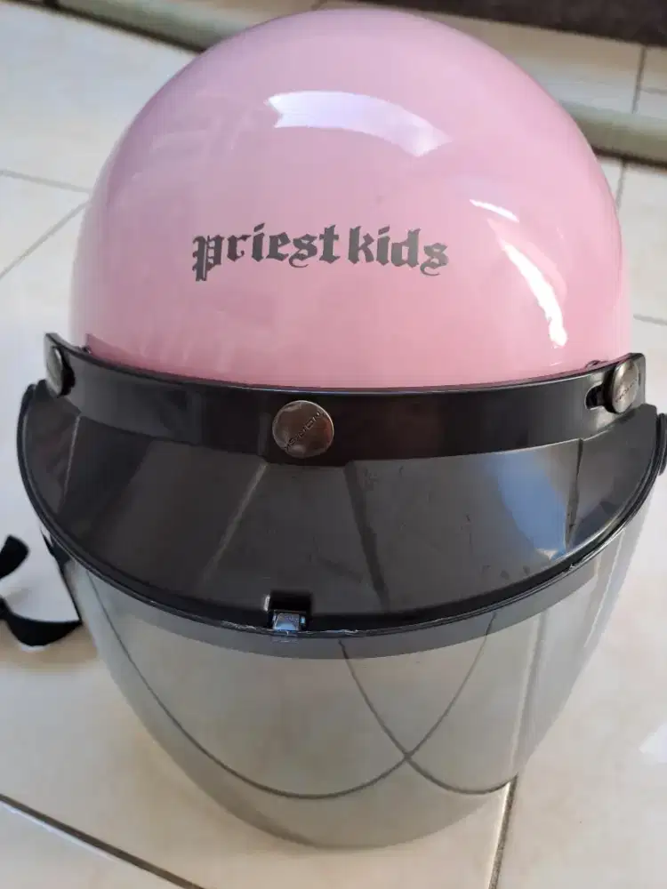 Helm anak cakep pink
