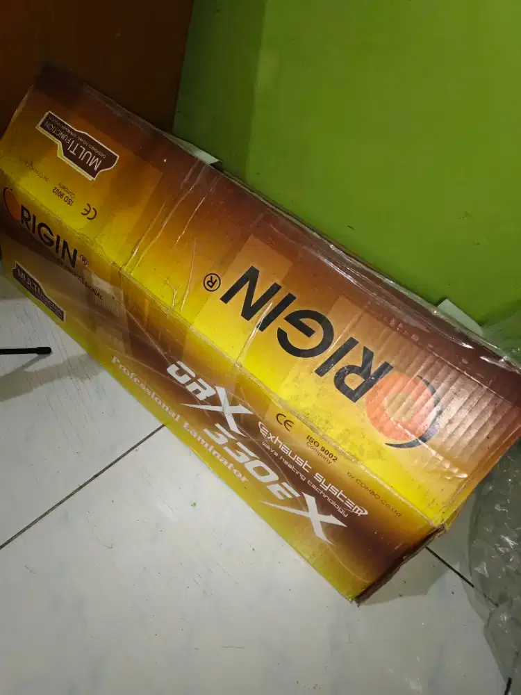 mesin laminating belum pernah pakai sama sekali