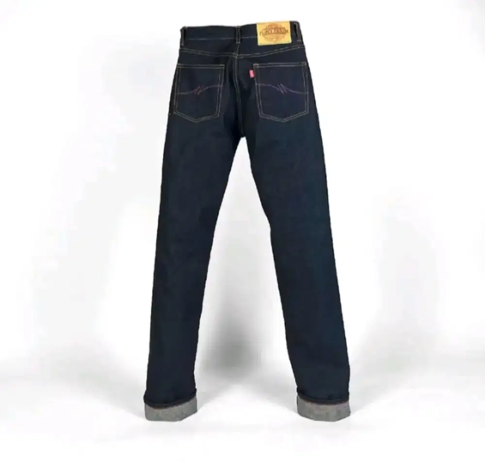 celana denim unsanforaz