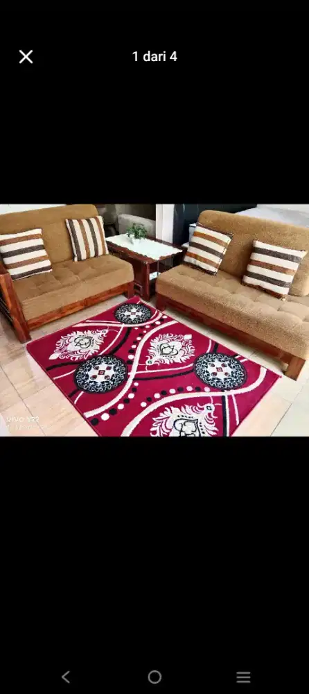 Sofa minimalis 2+2+meja