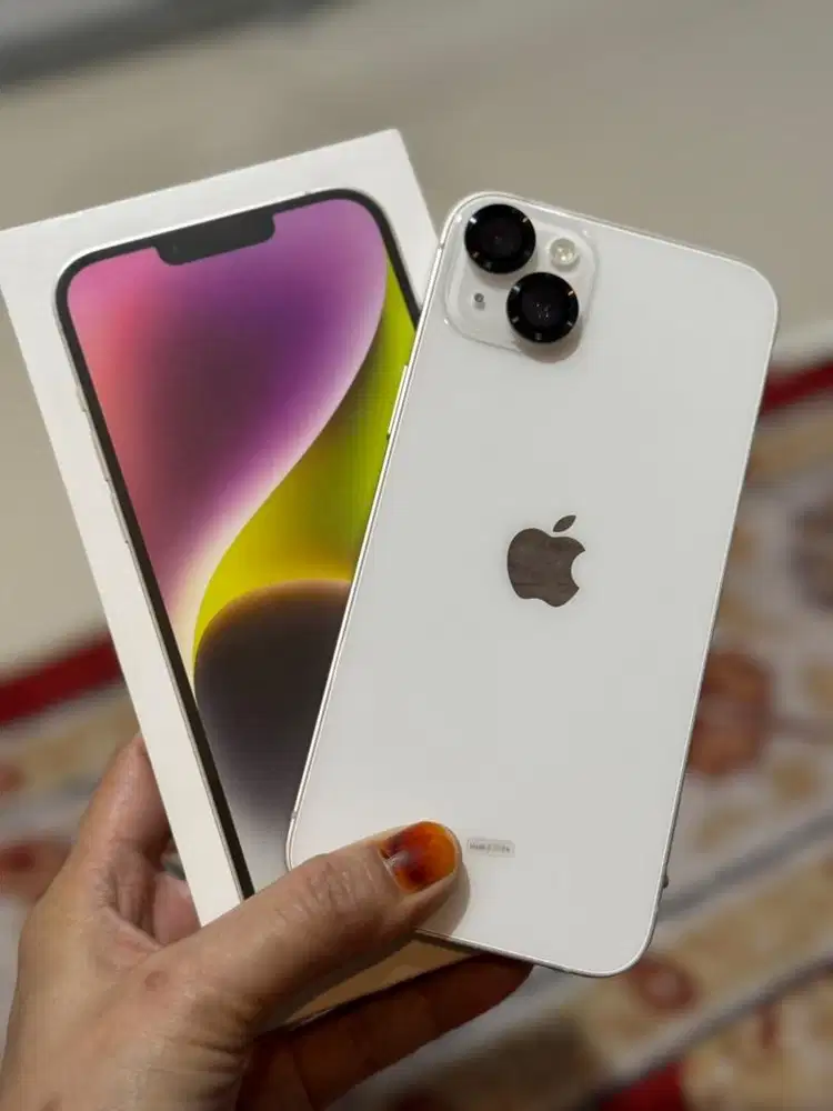Iphone 14 plus 128gb starlight mulus