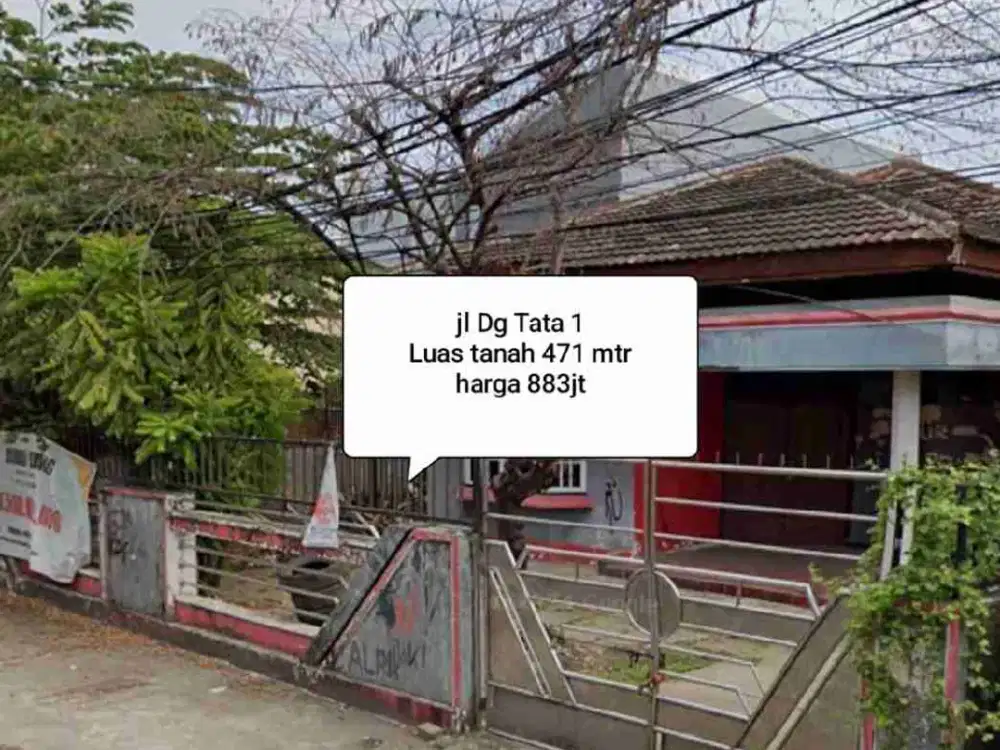 Rumah Murah jl Dg Tata 1 Makassar dekat Kampus UNM Mallengkeri Pettarani