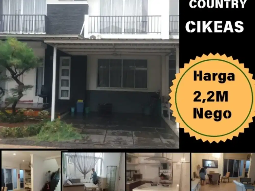 Di Jual Rumah Cantik Semi Furnish2,2 M Nego. Cibubur Country Cikeas.