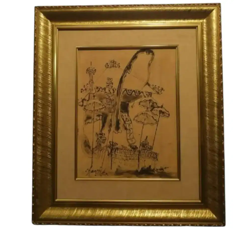 Lukisan Sketsa Kartika Affandi