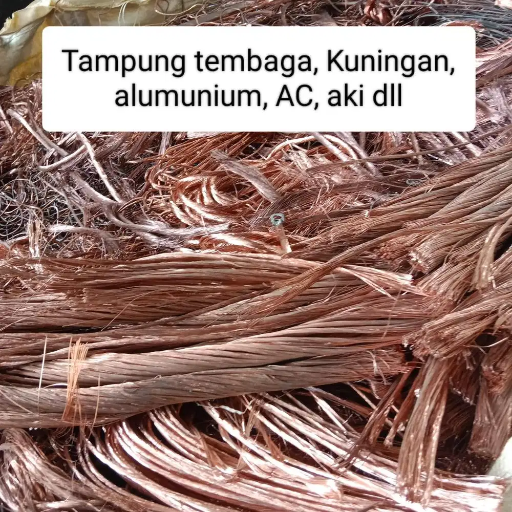Siap tampung Besi tua,tembaga,kuningan,kabel,alumunium,babet,aki dll