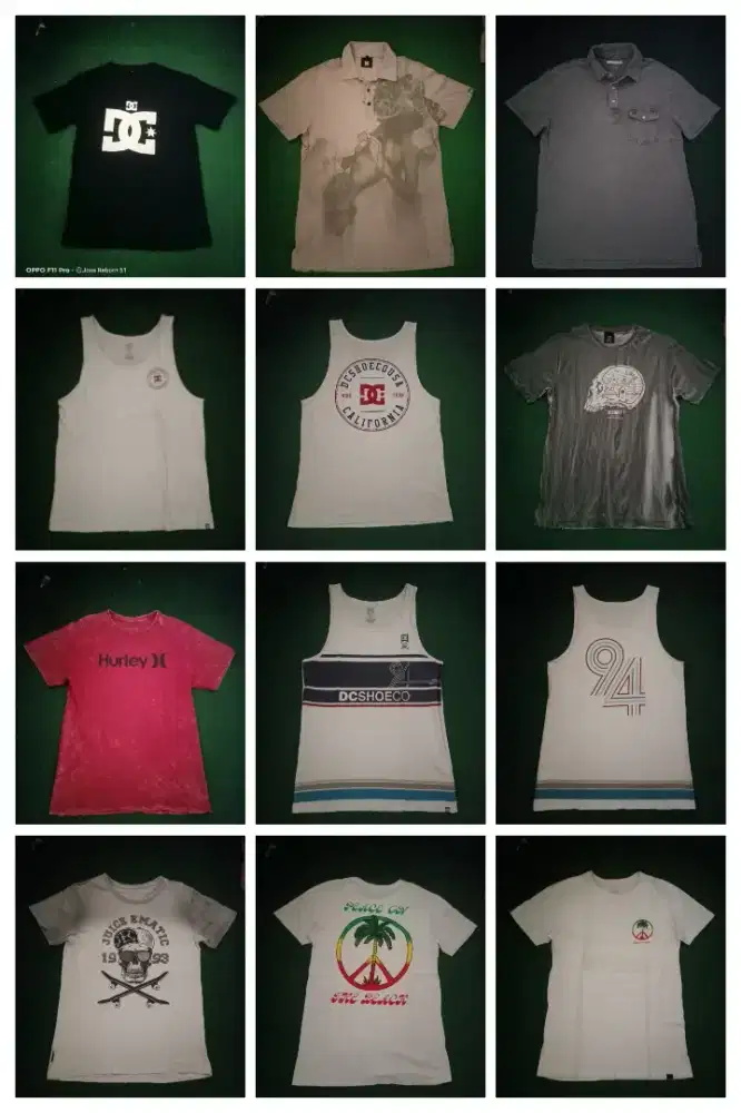 Kaos DC Shoes Insight Juice Ematic Billabong Hurley Fox Racing