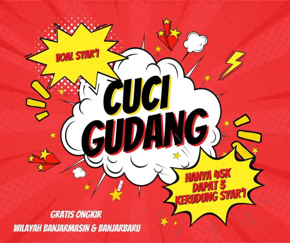 Kerudung Syar’i Voal Baru – 3 pcs 45rb + Gratis Ongkir Bjm Bjb