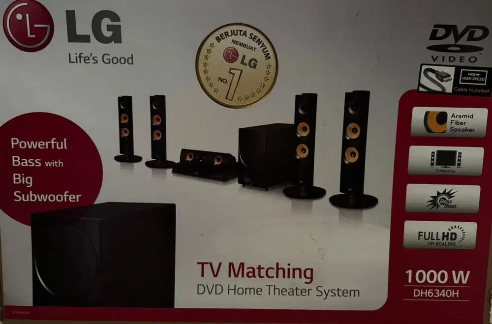 HT LG DH6340H like new