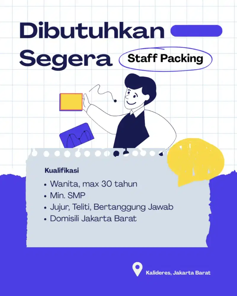 lowongan Tim Packing Olshop