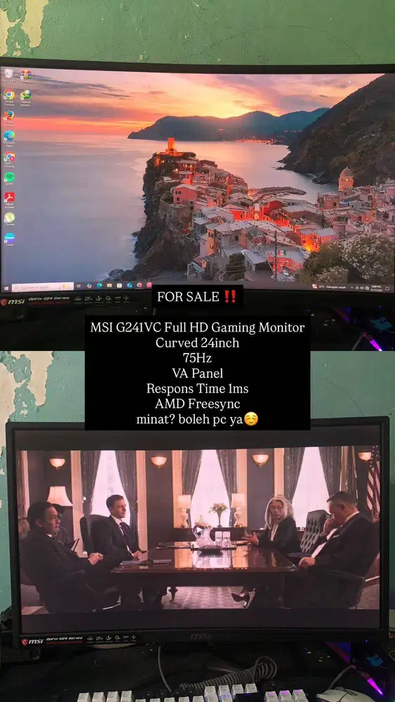 FOR SALE MONITOR MSI 24 INC