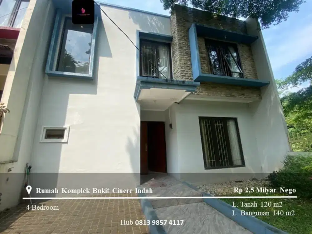 Dijual Rumah Komplek Bukit Cinere Indah 4BR Full Furnished View Forest