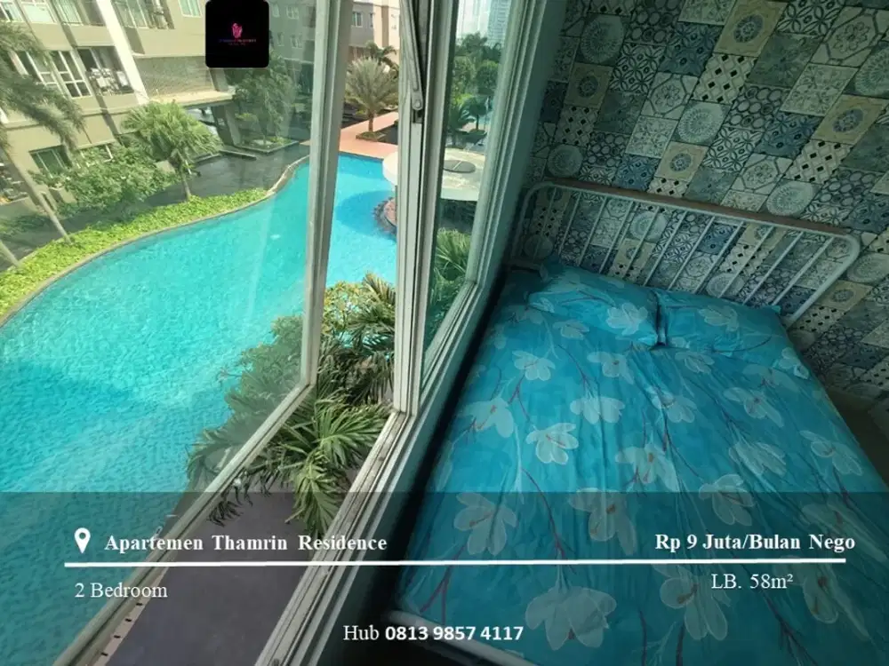 Sewa Apartement Thamrin Residence Low Floor 2BR Full Furnish East View