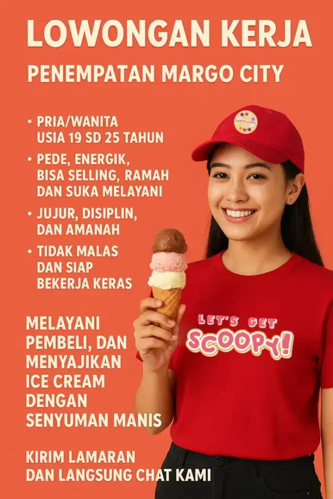 Lowongan Kerja Pramusaji + Kasir di Margonda