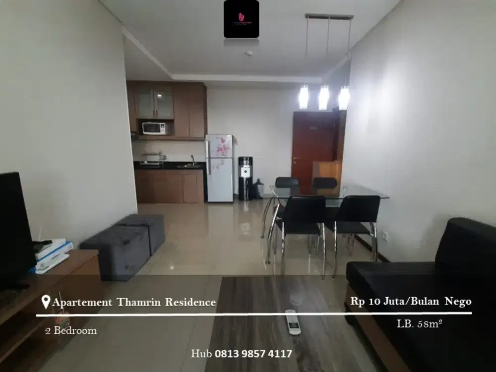 Sewa Apt Thamrin Residence High Floor 2BR FF View GI