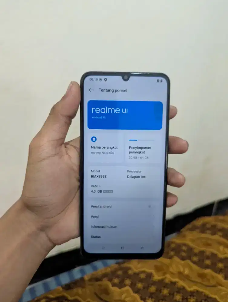 Realme 60x ram 4/64