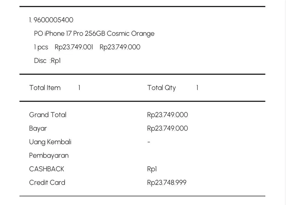 Iphone 17Pro 256gb Cosmic Orange - Ibox