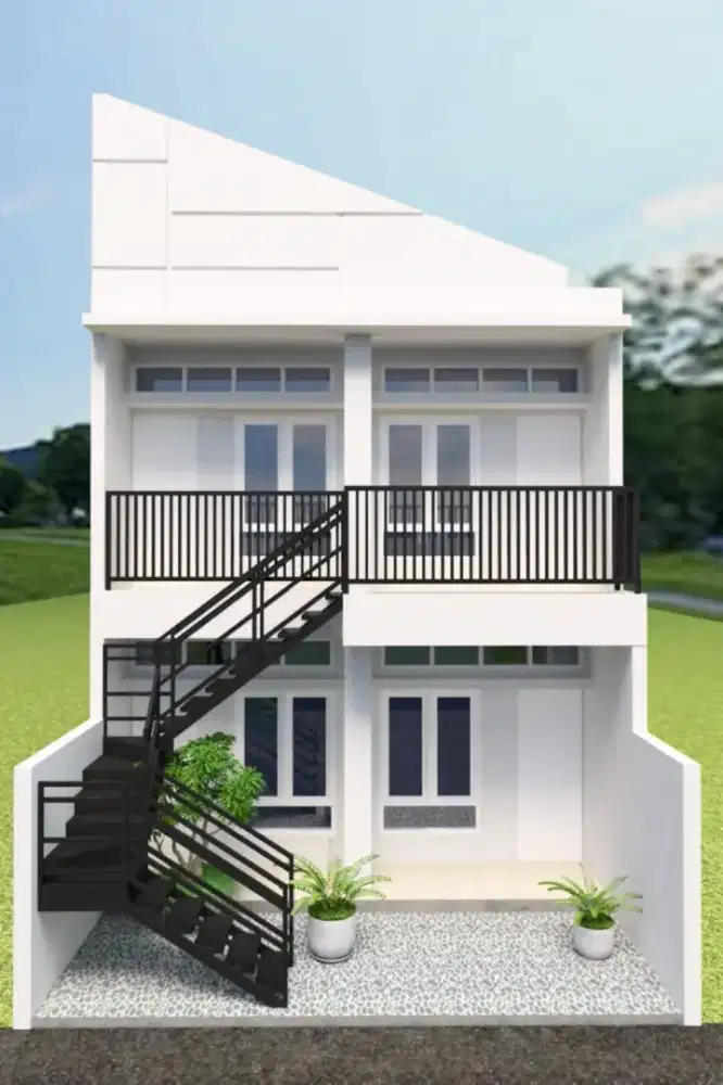 Rumah disewakan tahunan 2 kamar