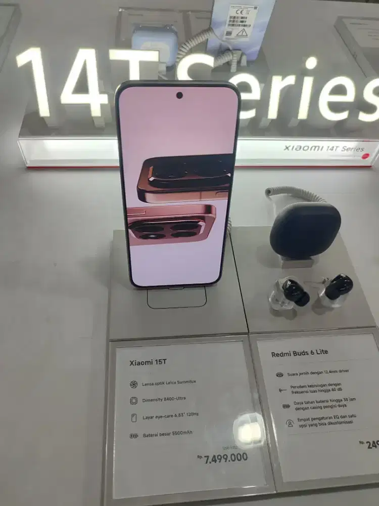 Kredit xiomi 15T 12/256gb DP 0% dan gratis 1x cicilan