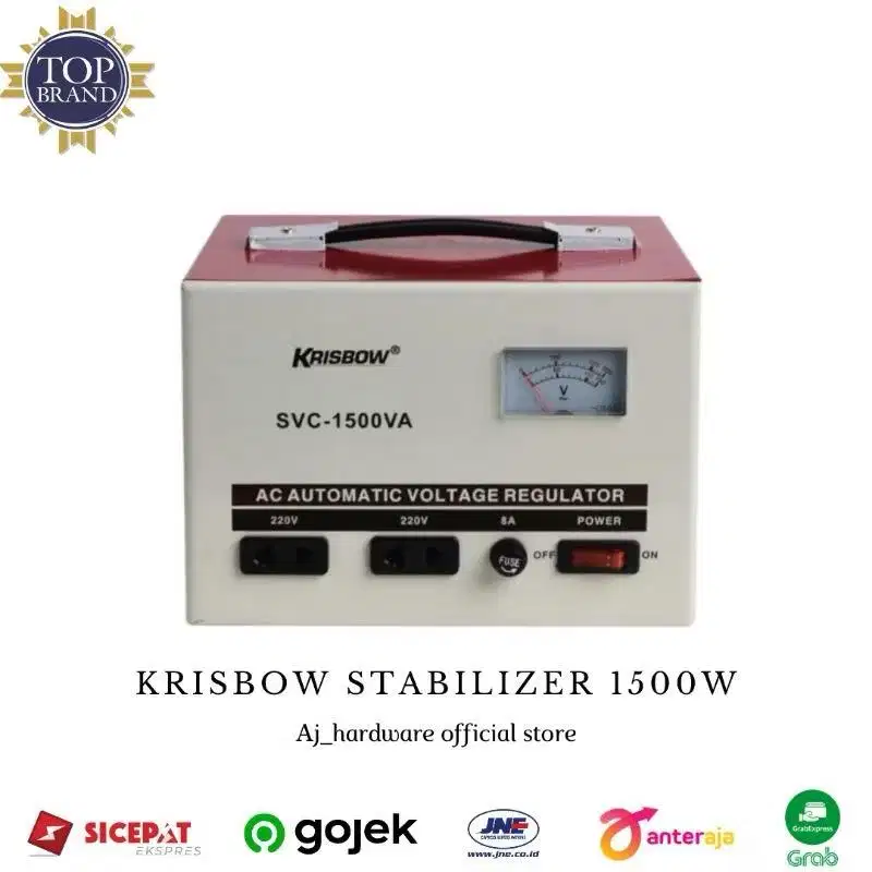 Stabilizer Krisbow Analog 1500 Watt 1.5 KVA