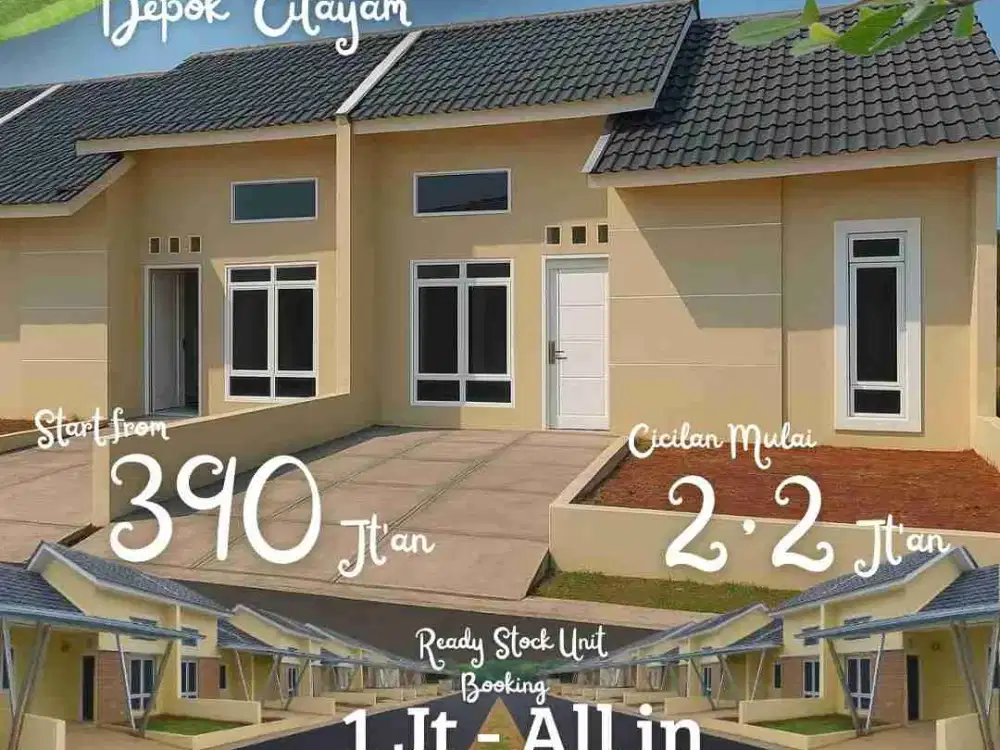 rumah ready stock di citayam dp0