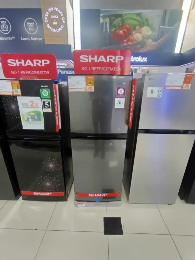 KULKAS SHARP 2 PINTU. PROMO CICILAN TANPA DP PROSES CEPAT TANPA SURVEY
