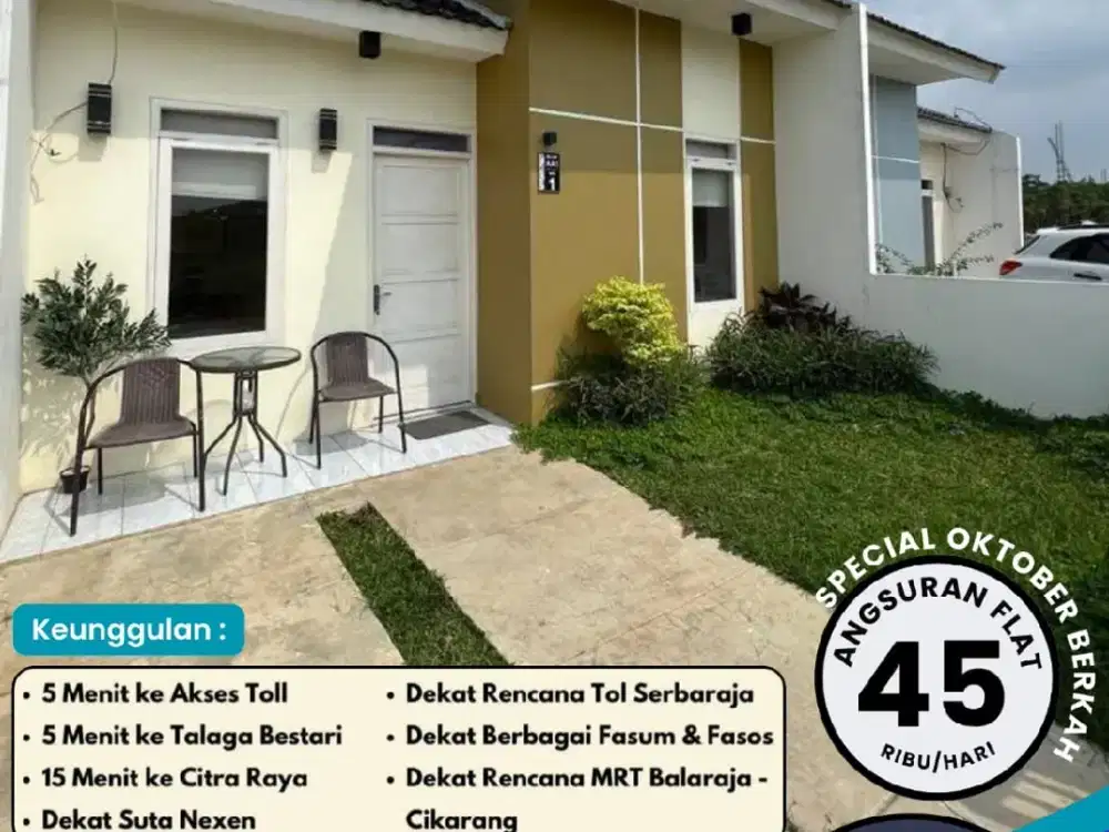 Griya Sutera Balaraja rumah subsidi nempel Telaga Bestari dan Toll Balaraja