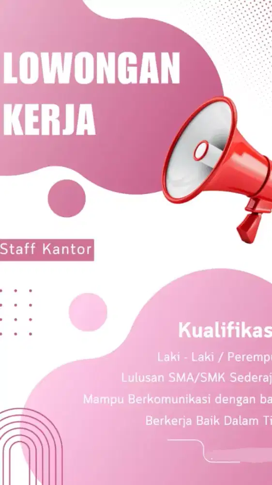 terbuka untuk non pengalaman