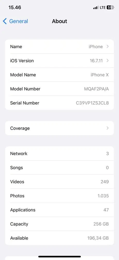 Iphone X 256GB Ibox