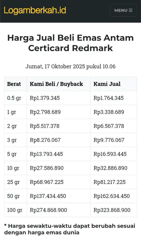 Jual Beli Buyback Antam Emas Batangan Logam Mulia Redmark Perhiasan