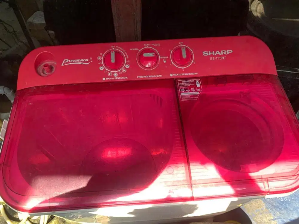 Mesin cuci sharp 2 tabung
