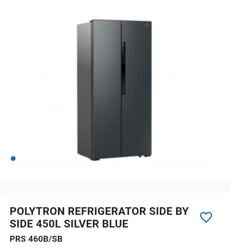 POLYTRON REFRIGERATOR SIDE BY SIDE 450L