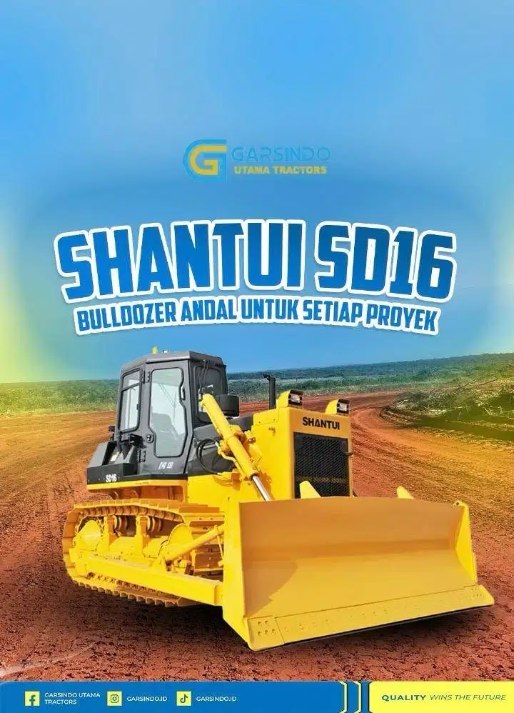 Jual Bulldozer Shantui SD16 | Garsindo Utama Tractors