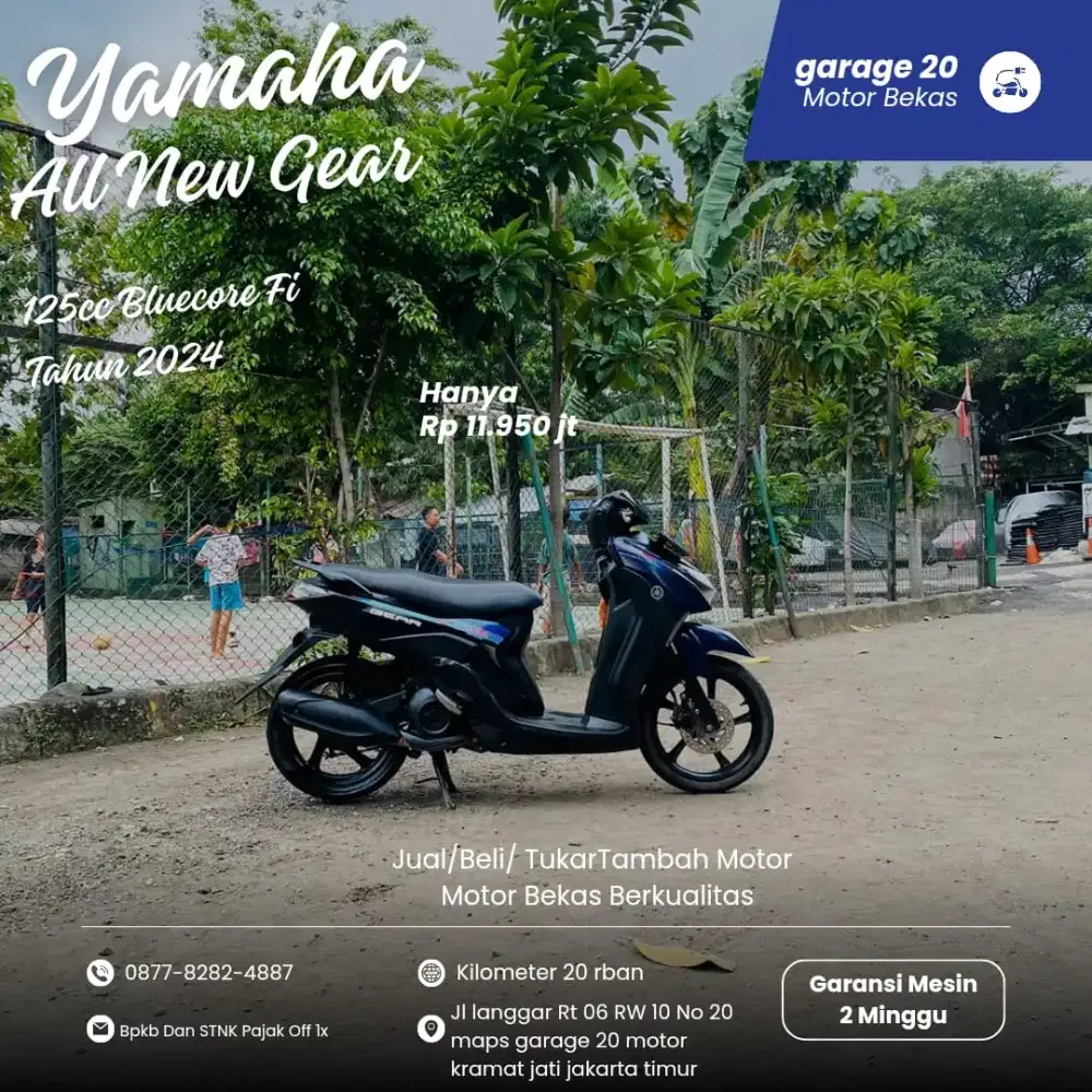 Yamaha All New Gear 125cc Std Bluecore Fi Tahun 2024