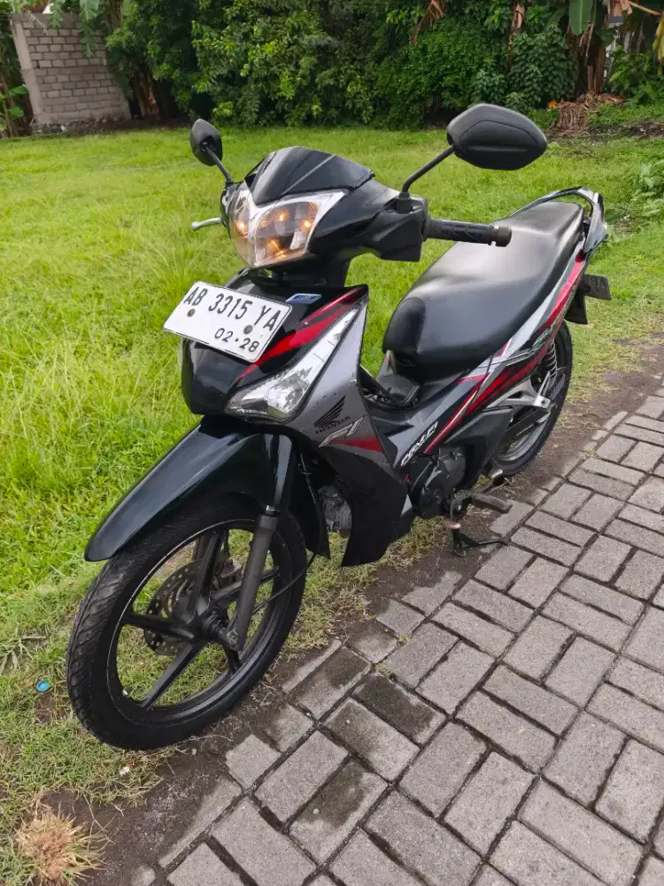 Supra X 2013 Helm in injeksi Ab Kota