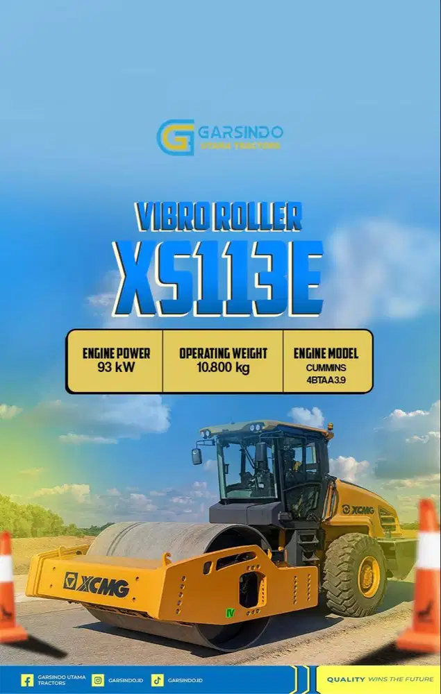 Jual Vibro XCMG XS113E Harga Terbaik 2025 | Garsindo Utama Tractors