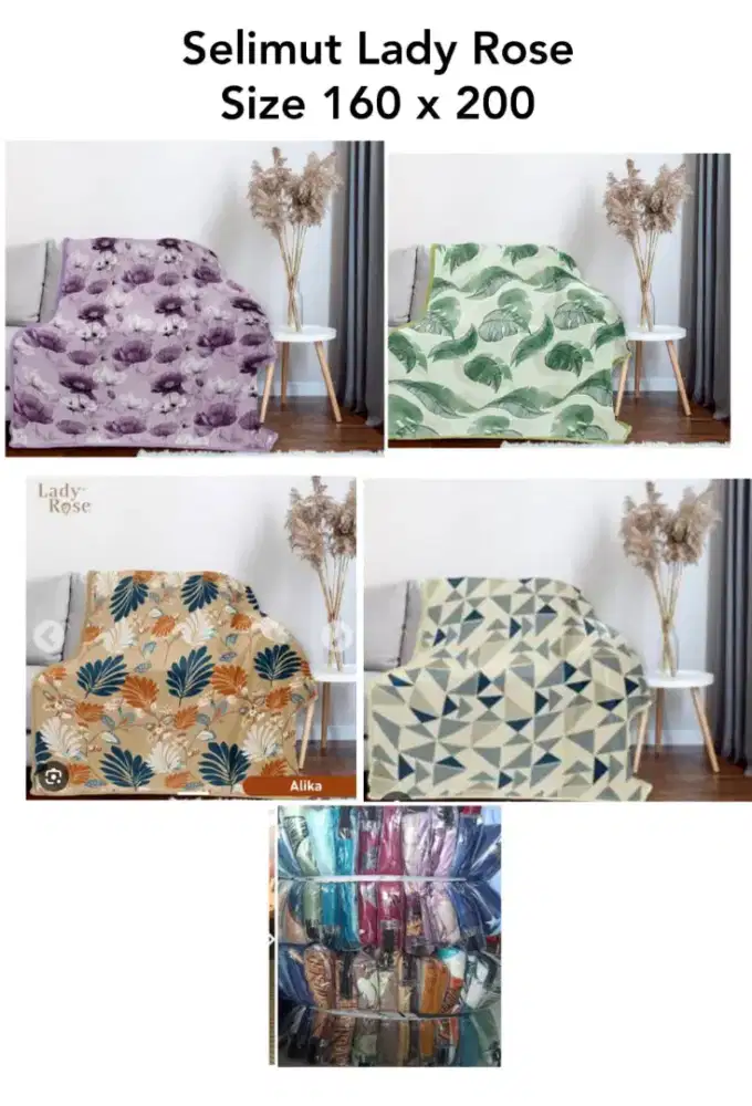 Selimut merk Lady Rose 160*200