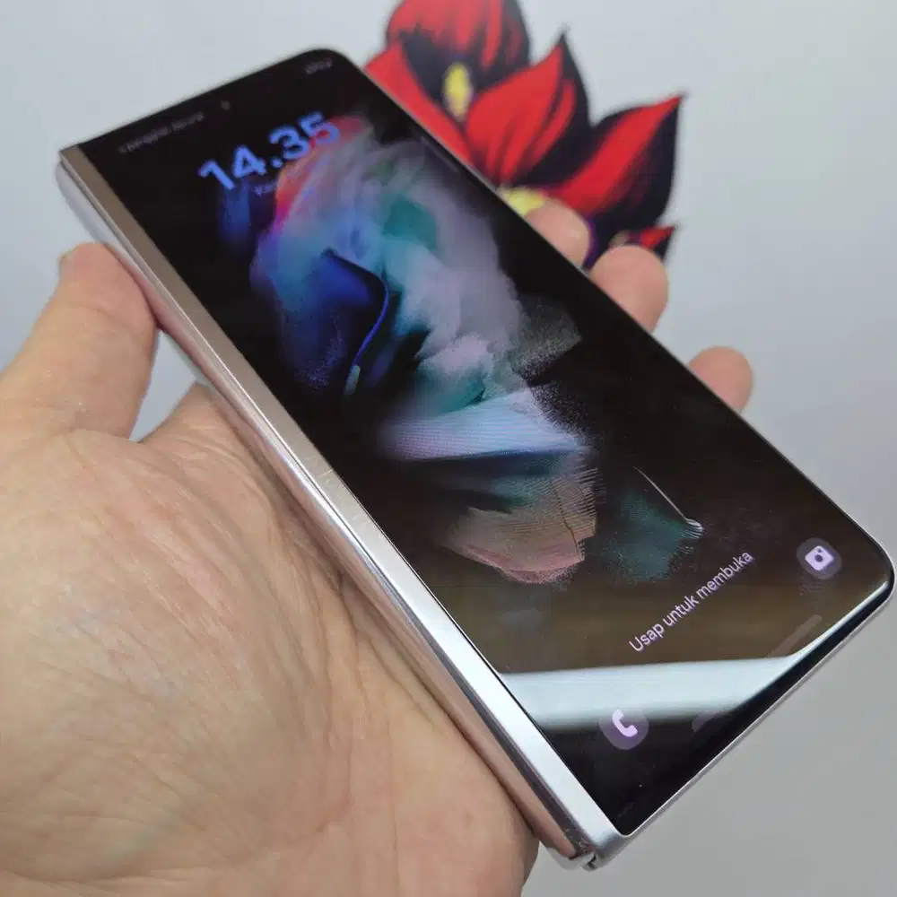 Samsung Z Fold 3 Silver 12/256 Mulus 97% NO MINUS