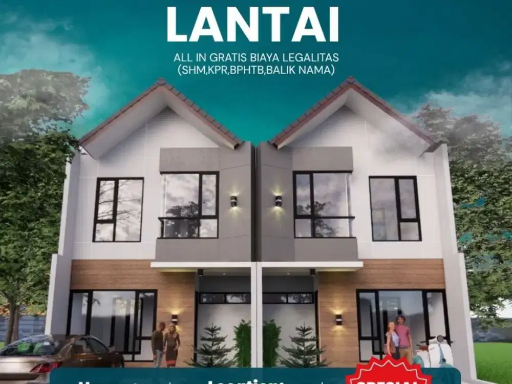 Jual Rumah Modern Diskon Puluhan juta Bonus Gratis Biaya SHM  Sayap Cipageran Cimahi