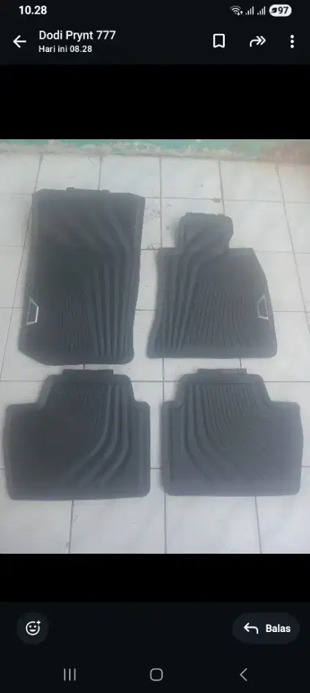 Karpet BMW original rubber G20/ 3 series 2017-18