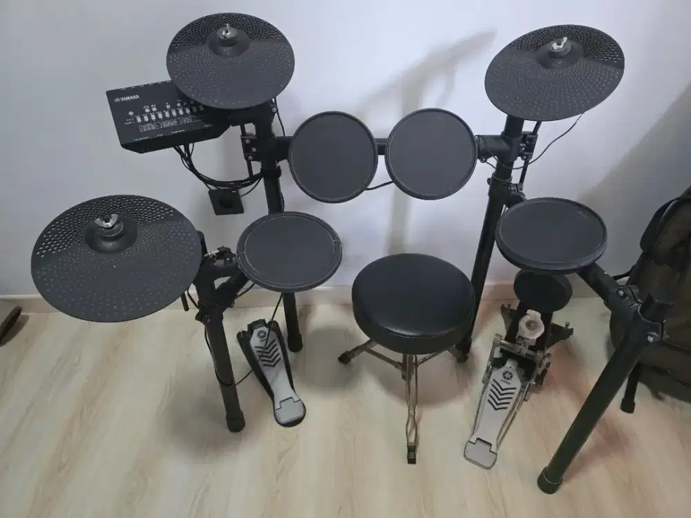 DRUM ELECTRIC YAMAHA DTX 452K SECOND FULLSET BONUS KURSI