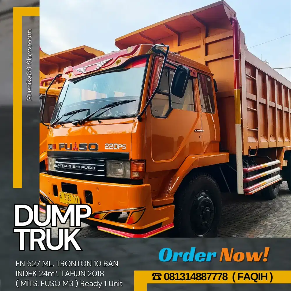 DUMP TRUK MITS. FUSO (M3) INDEK 24, TH. 2018