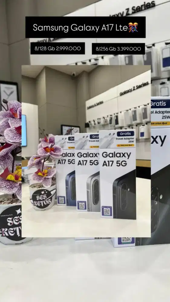 Samsung Galaxy A17 5g, New Segel Garansi Resmi 1thn